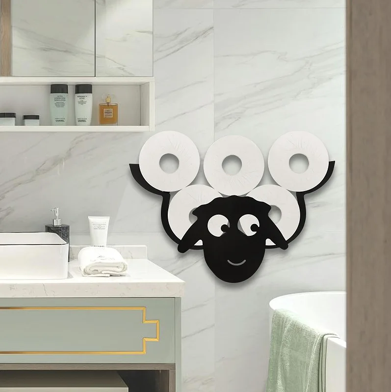 Home Bathroom Paper Towel Holder - Steel Toilet Paper Holder Bathroom Wall