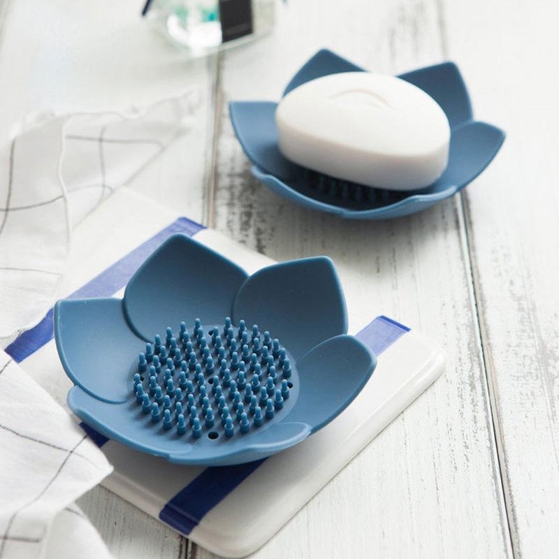 Home Bathroom Design - New Concise Design Silicone Lotus Soap