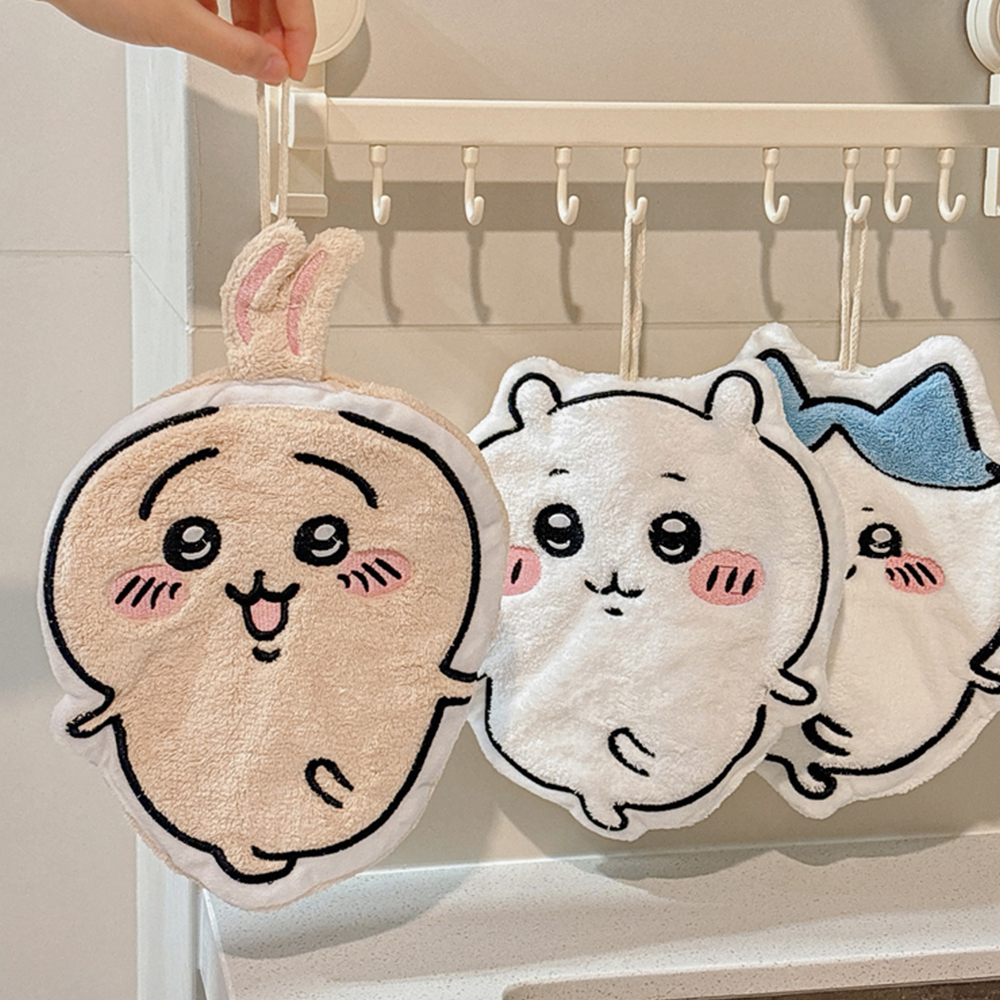 Home Bathroom Essentials - Chiikawa Usagi Hachiware Super Absorbent Hanging