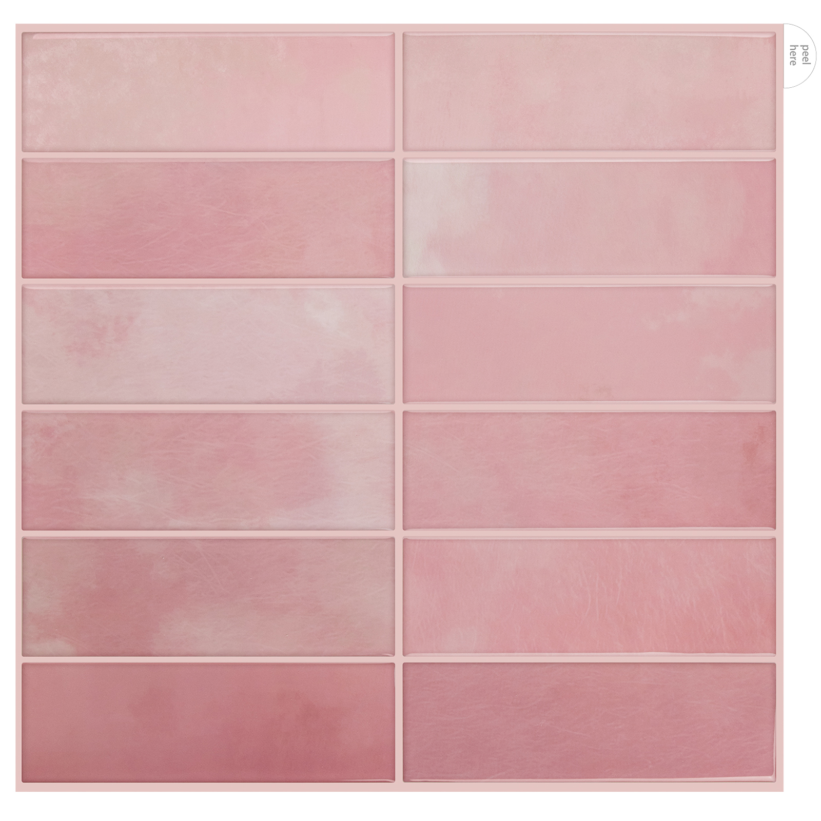 Home Bathroom Wallpaper - 10 PCS Modern Peel And Stick