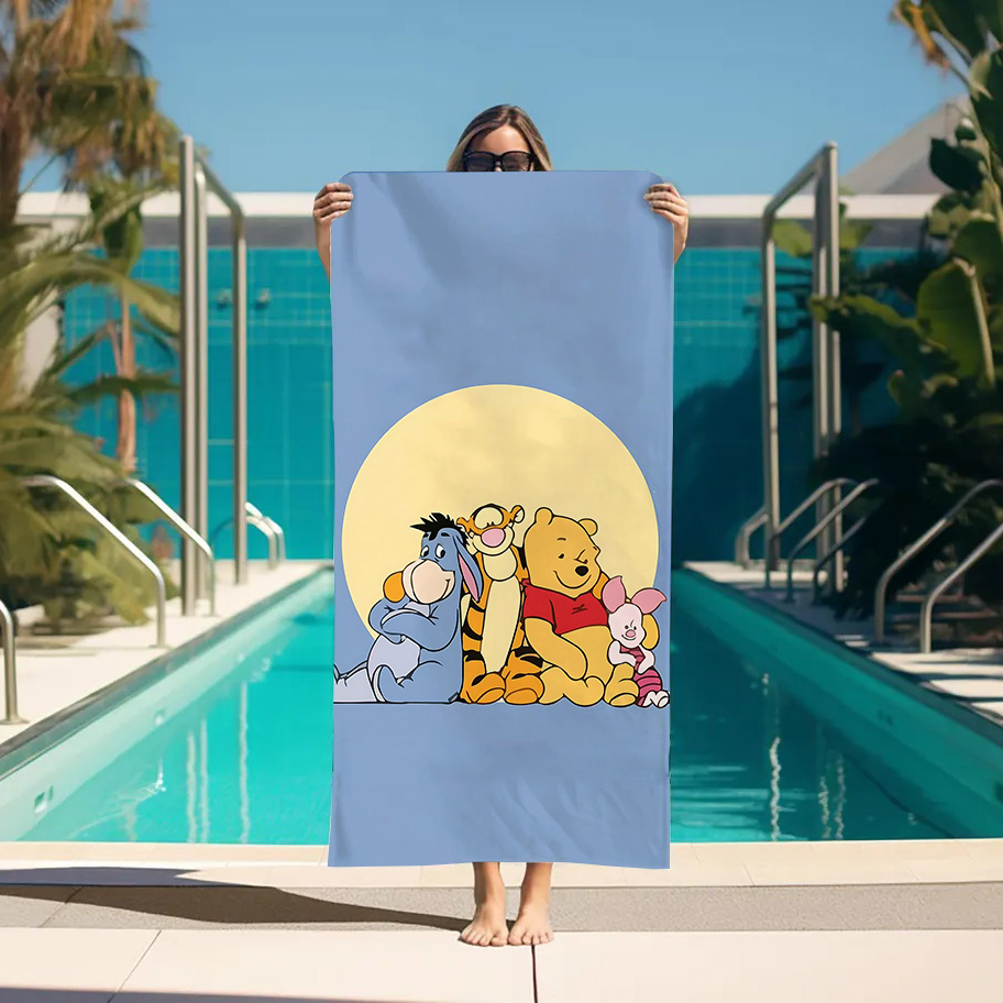 Large Bath Towel W-Winnie the  - Home Bathroom With Sauna ulasan dan harga