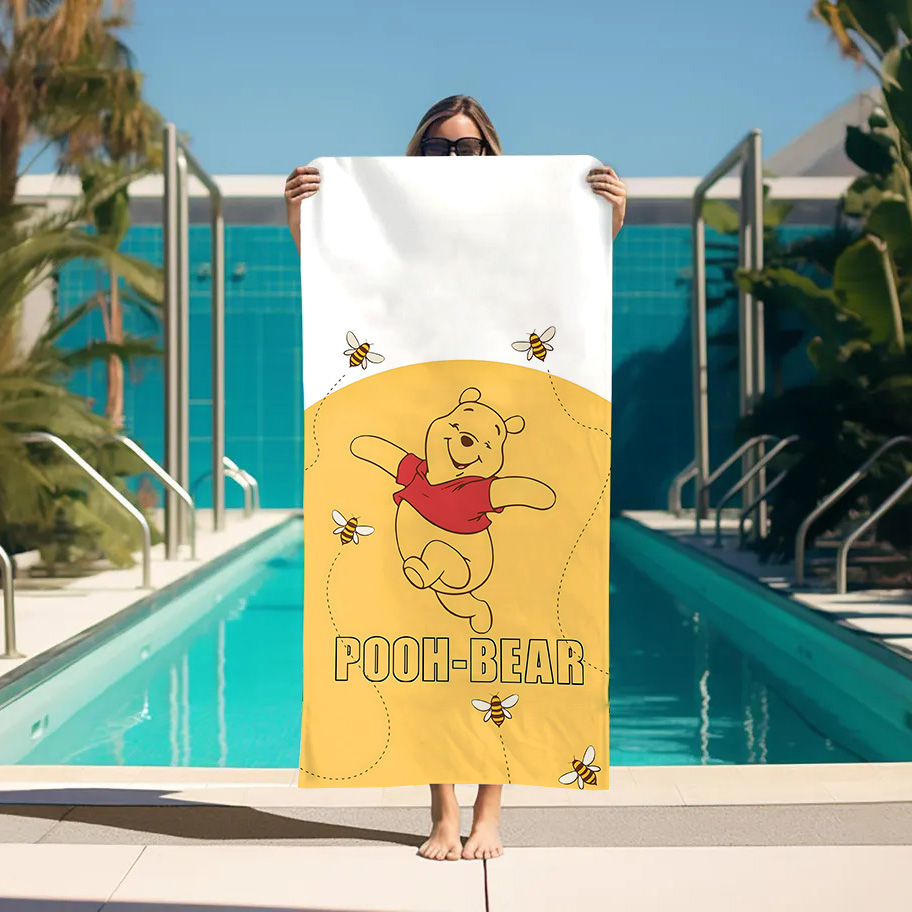 Large Bath Towel W-Winnie the  - Home Bathroom With Sauna ulasan dan harga