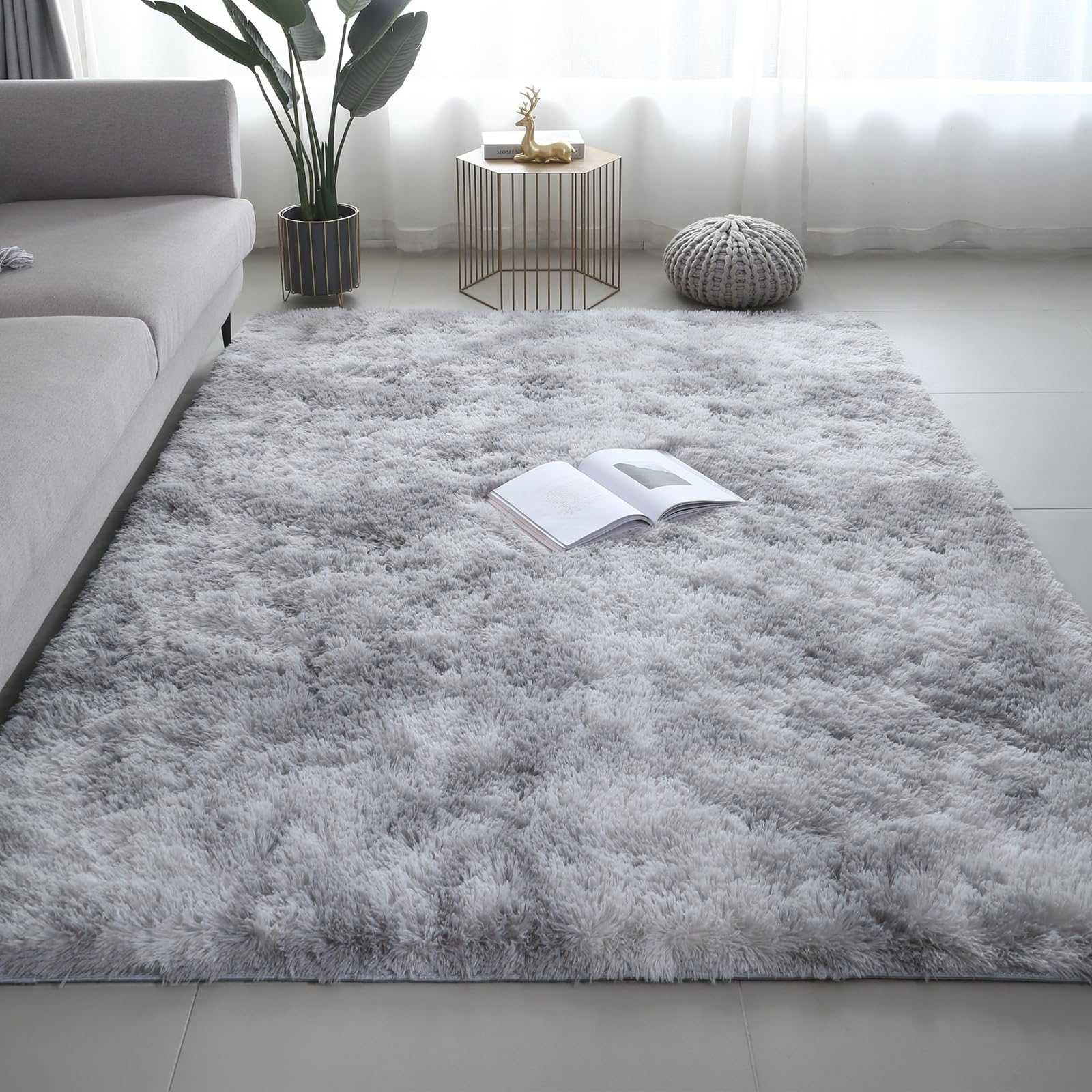 VIKAMA Ultra-Soft Puffy Rug, B - Home Goods Bathroom Mats ulasan dan harga