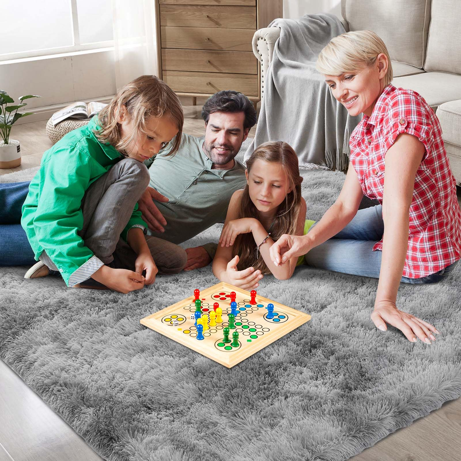 VIKAMA Ultra-Soft Puffy Rug, B - Home Goods Bathroom Mats ulasan dan harga