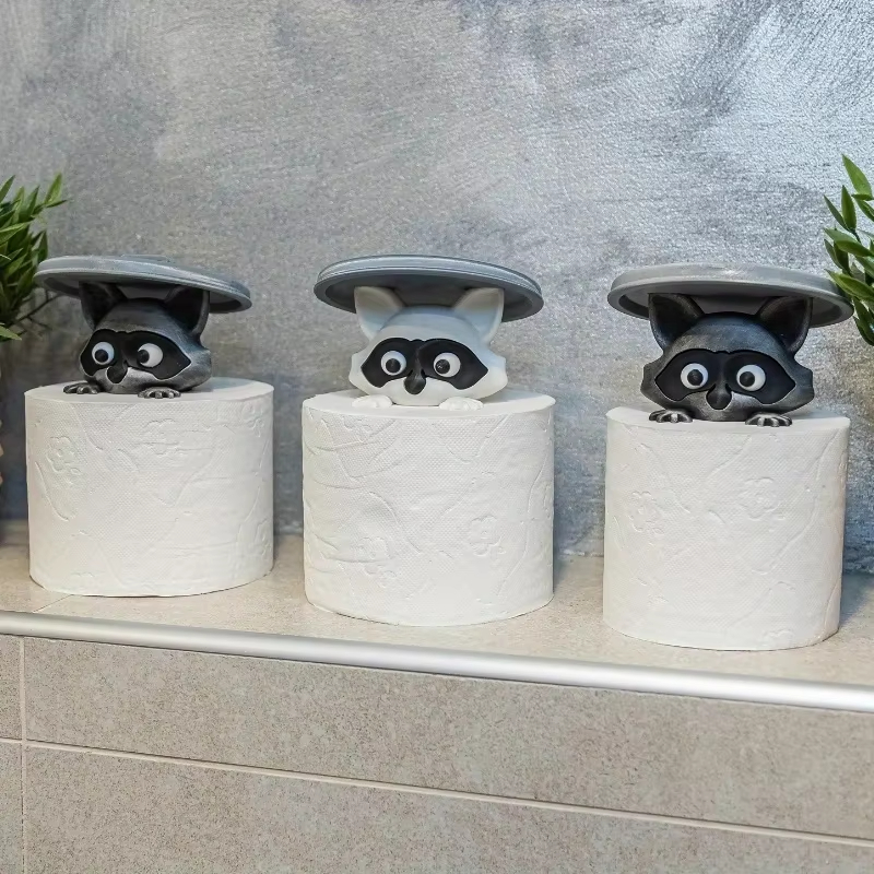 Cute Raccoon Toilet Paper Hold - Home Decor Bathroom Ideas ulasan dan harga