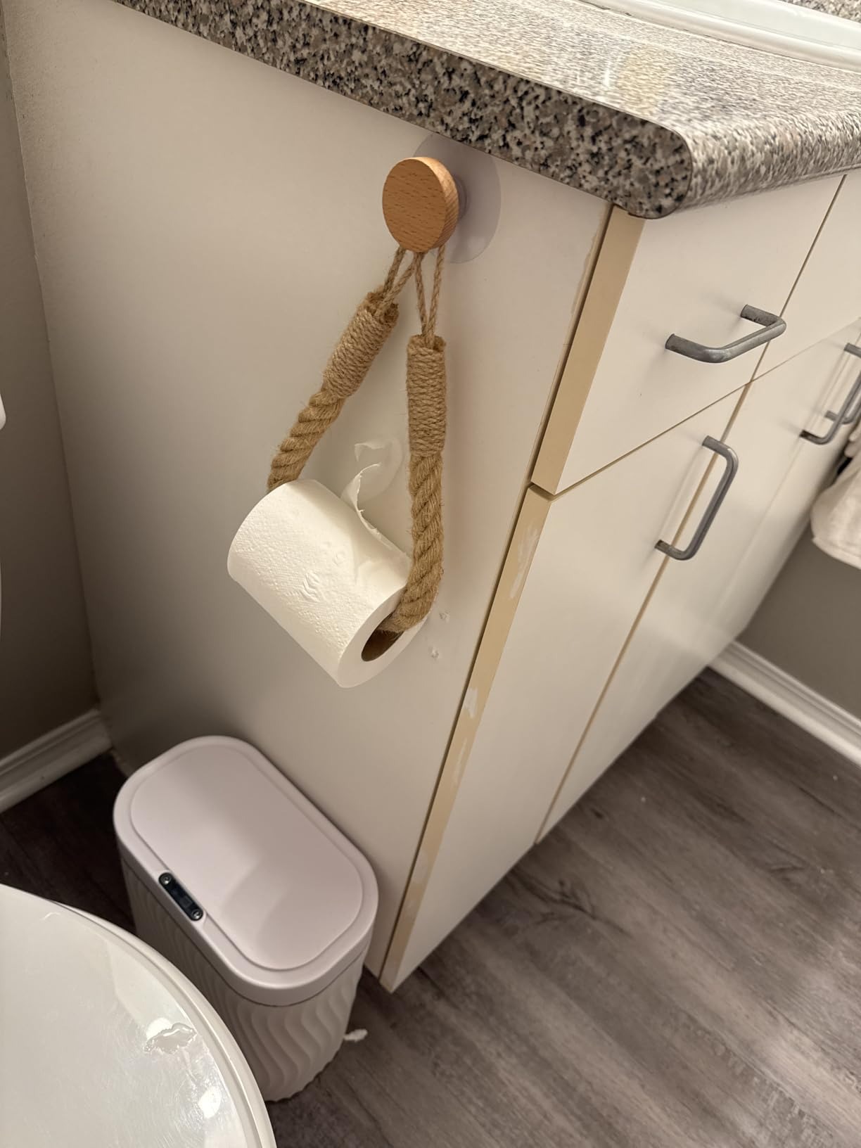 Hemp Rope Towel Holder, Creati - Home Bathroom Paper Towel Holder ulasan dan harga