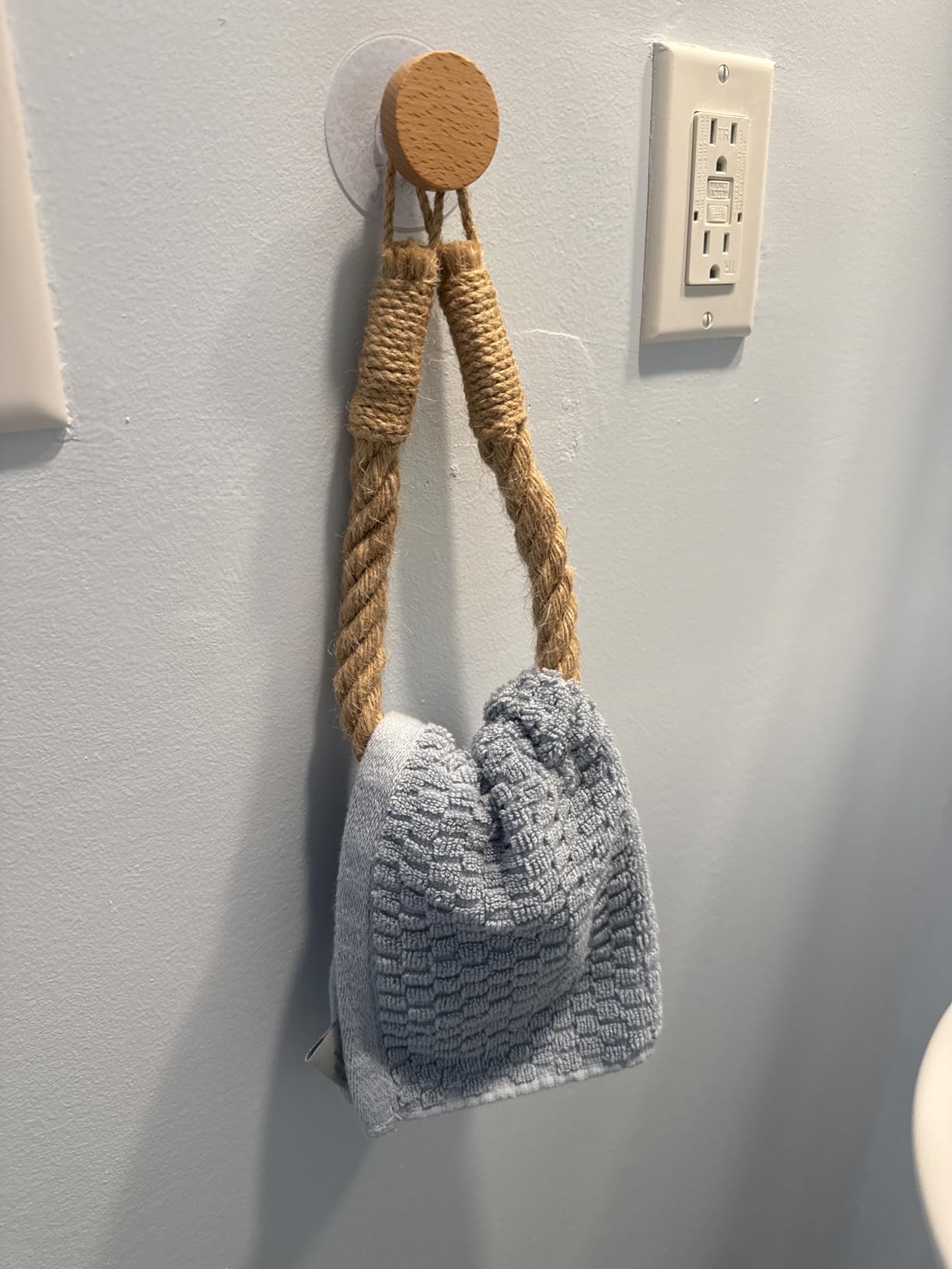 Hemp Rope Towel Holder, Creati - Home Bathroom Paper Towel Holder ulasan dan harga