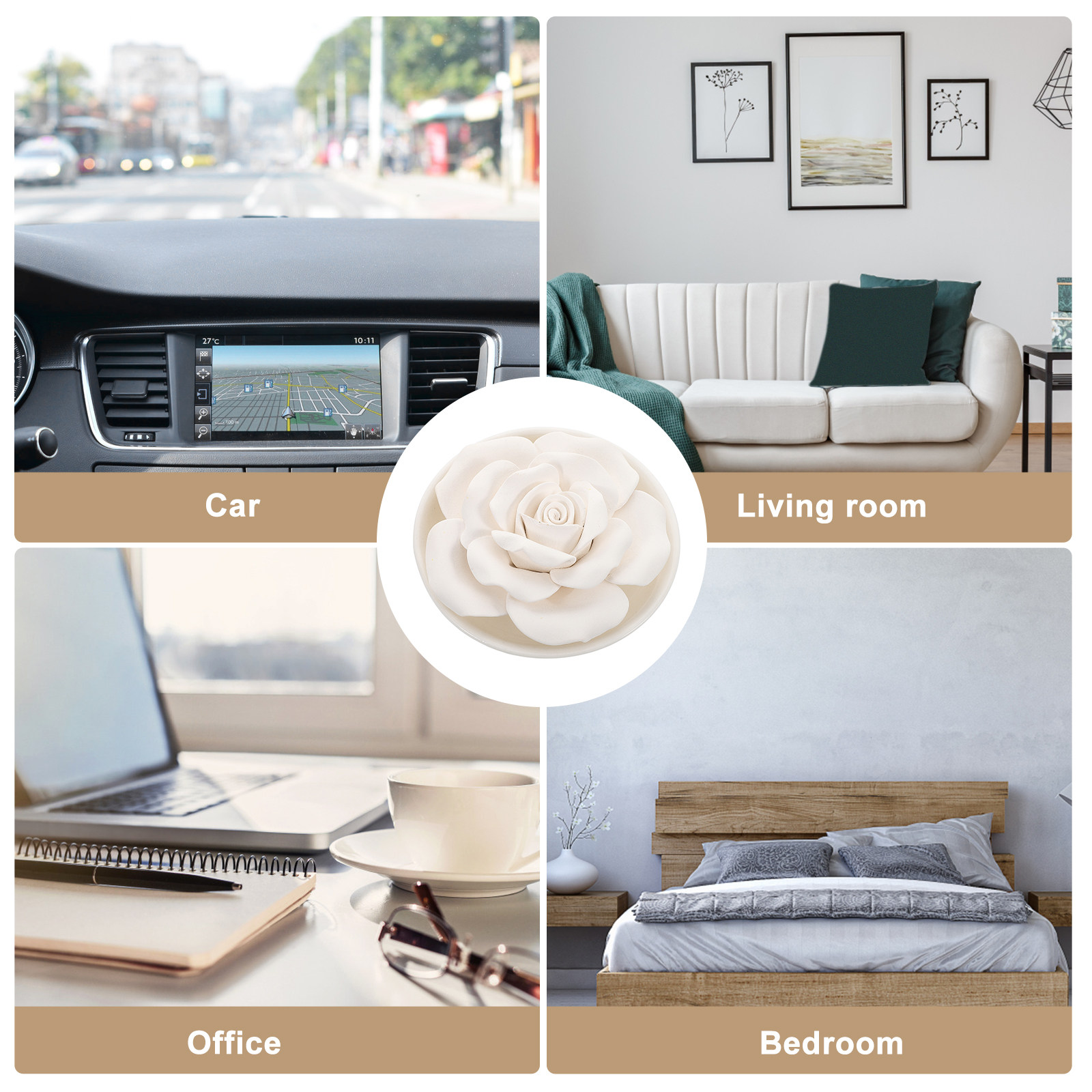 Portable Stone Diffuser Essent - Home Bathroom Essentials ulasan dan harga
