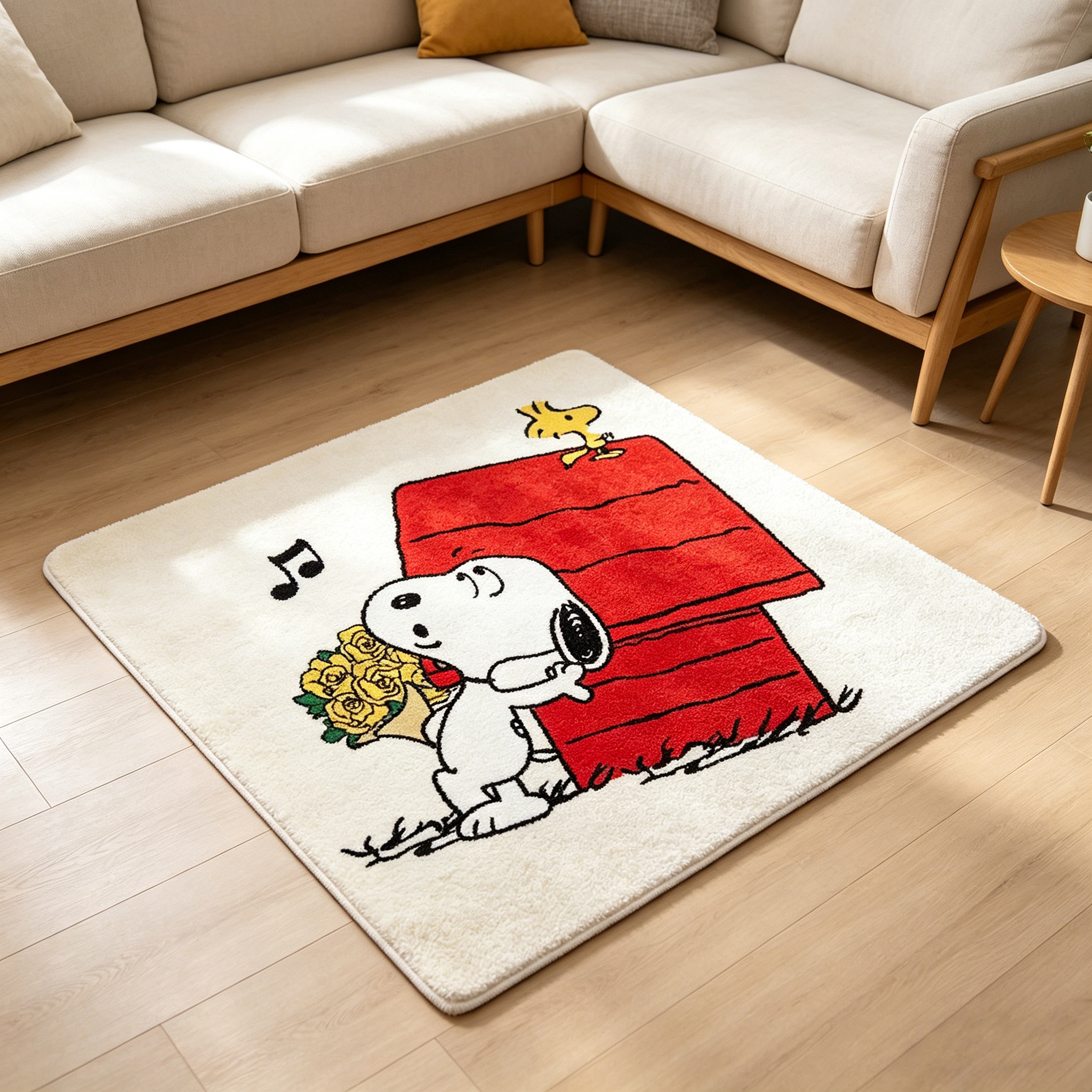 Cute Cartoon Snoopy House Shap - Home Goods Bathroom Mats ulasan dan harga