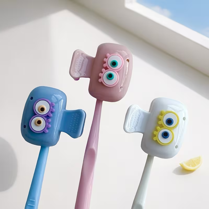 3 pieces of cute eye-shaped to - Toothbrush Holder Set ulasan dan harga