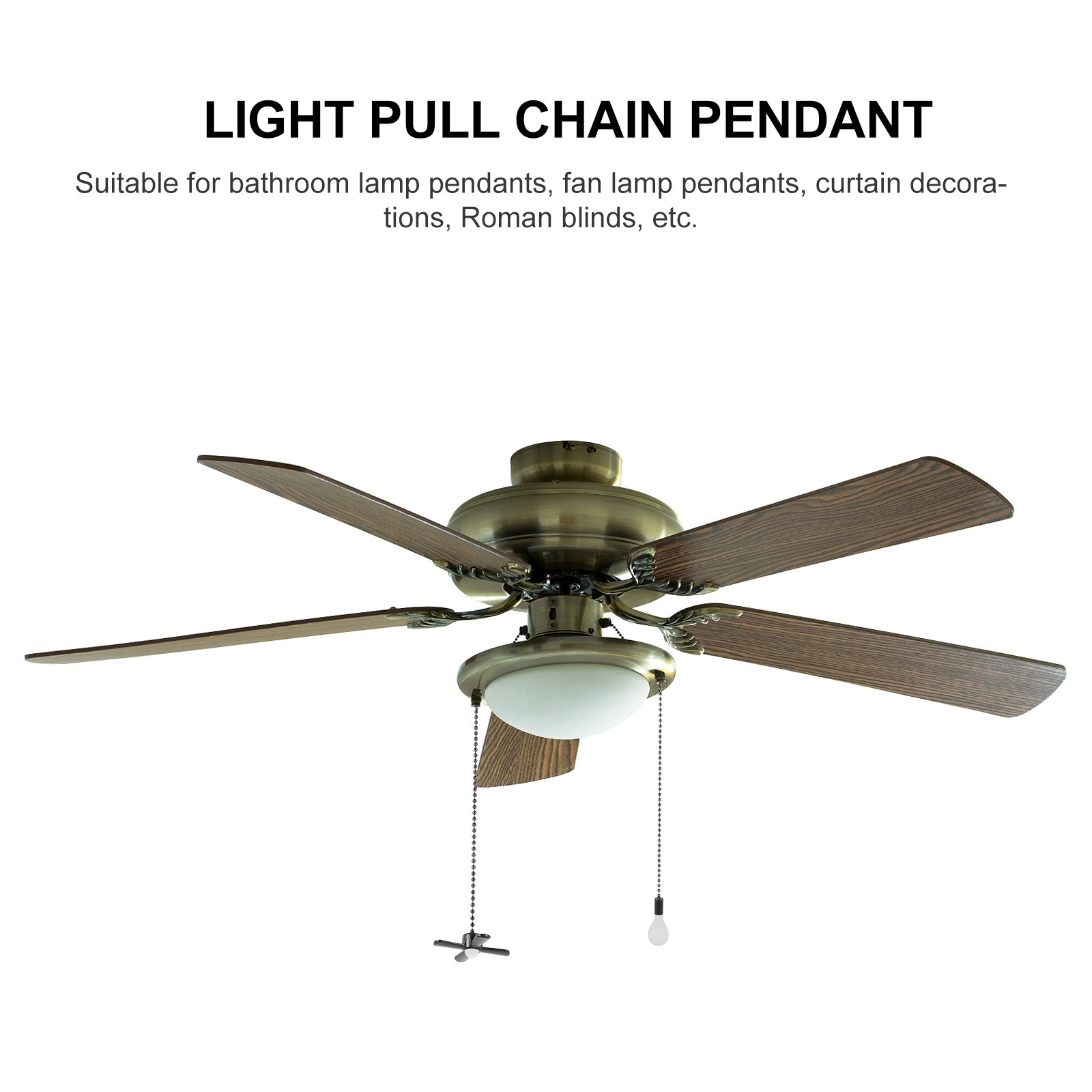 2Pcs Light Pull Chain Extensio - Home Bathroom Lighting Design ulasan dan harga