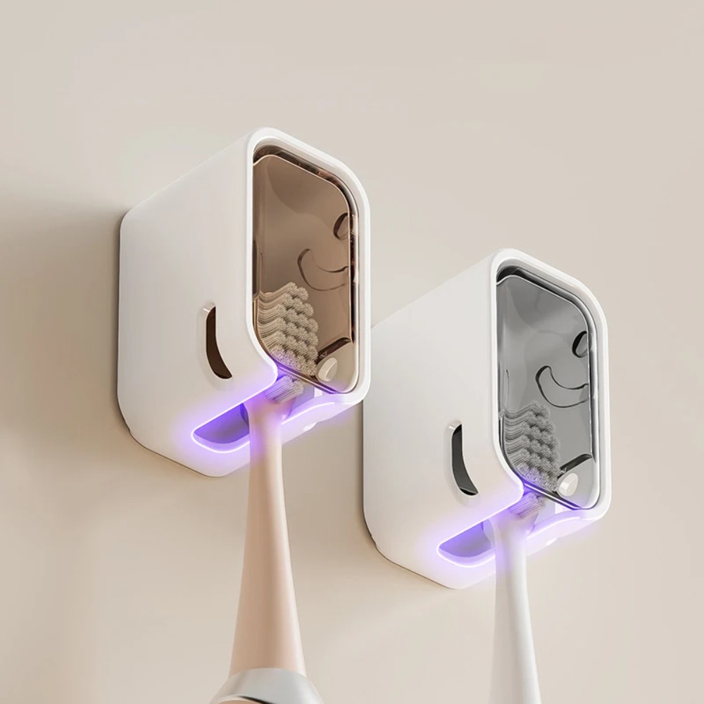 2PCS Toothbrush Holder Flip-to - Toothbrush Holder Set ulasan dan harga