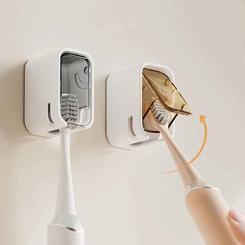 2PCS Toothbrush Holder Flip-to - Toothbrush Holder Set ulasan dan harga
