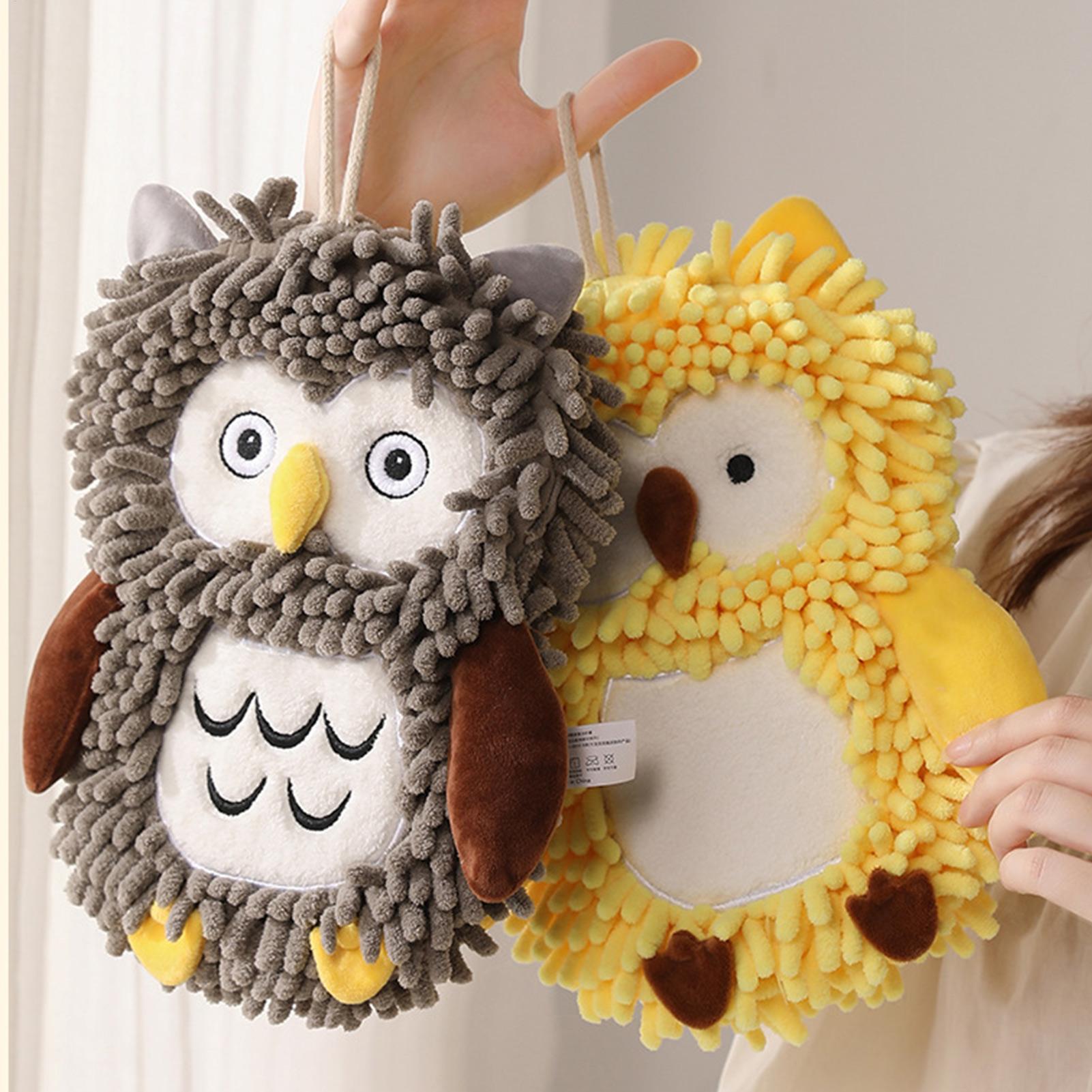 Hand Towel With Loop Owl Desig - Home Bathroom Design ulasan dan harga