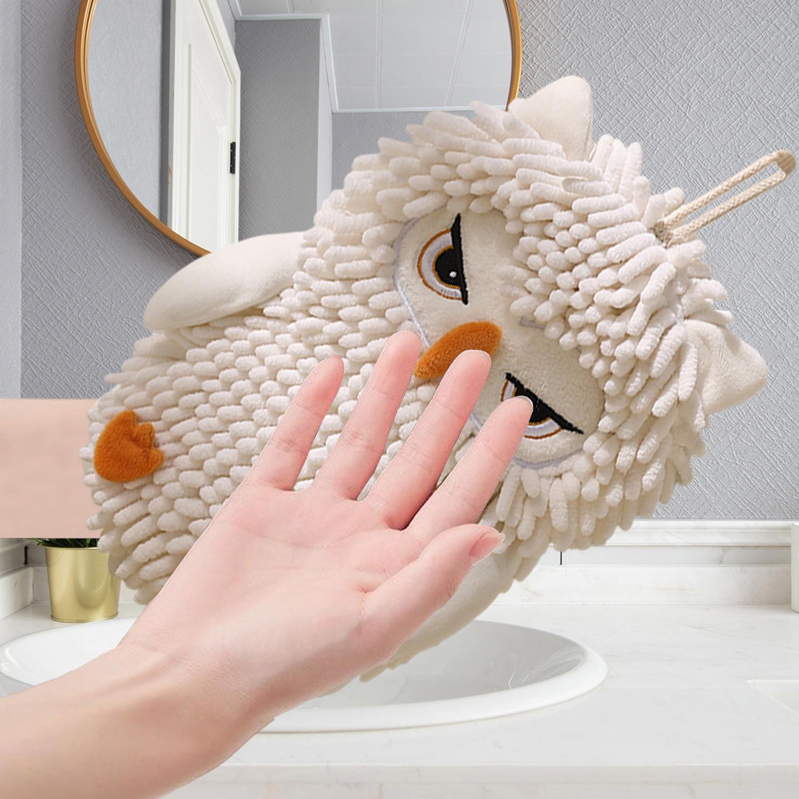 Hand Towel With Loop Owl Desig - Home Bathroom Design ulasan dan harga