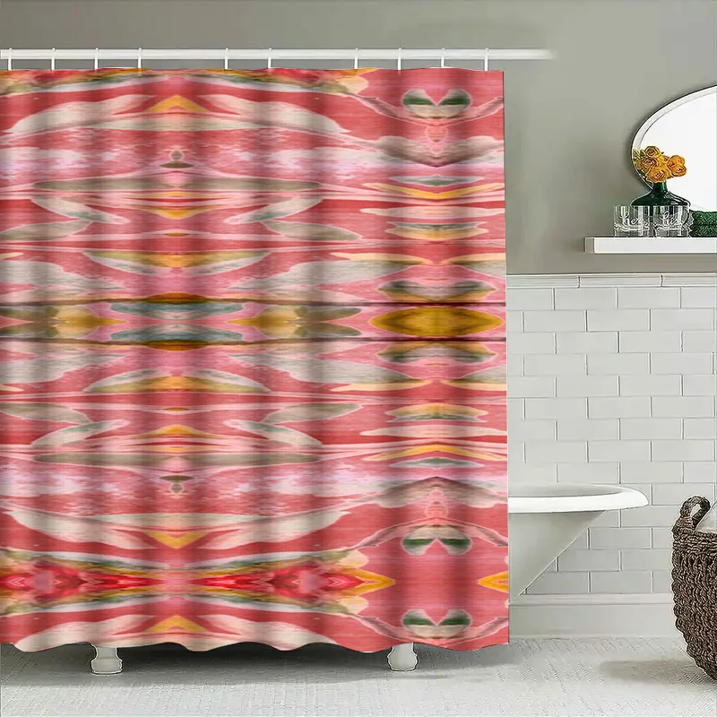 Abstract Watercolor Shower Cur - Home Bathroom Design Ideas ulasan dan harga