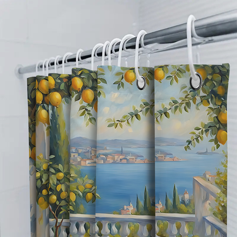 Mediterranean Lemon Garden Sho - Home Bathroom Design Ideas ulasan dan harga