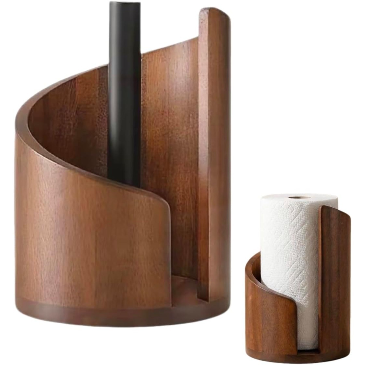 Natural Wood Kitchen Paper Tow - Home Bathroom Paper Towel Holder ulasan dan harga
