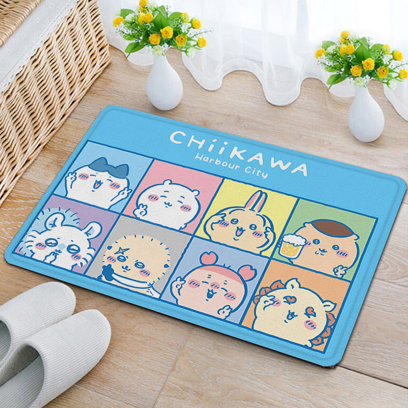 Anime Chiikawas Flannel Carpet - Home Goods Bathroom Mats ulasan dan harga