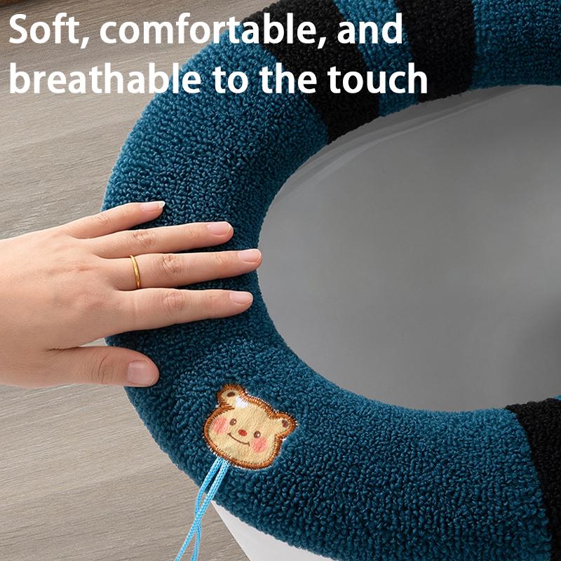 Soft Warm Toilet Seat Cover 1P - Home Bathroom Essentials ulasan dan harga