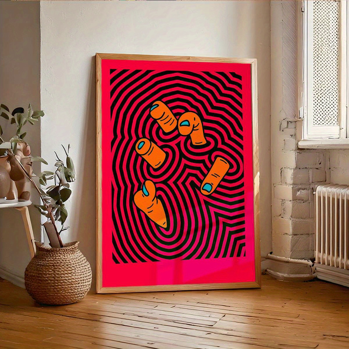 Modern Abstract Finger Art Pos - Home Bathroom Design ulasan dan harga