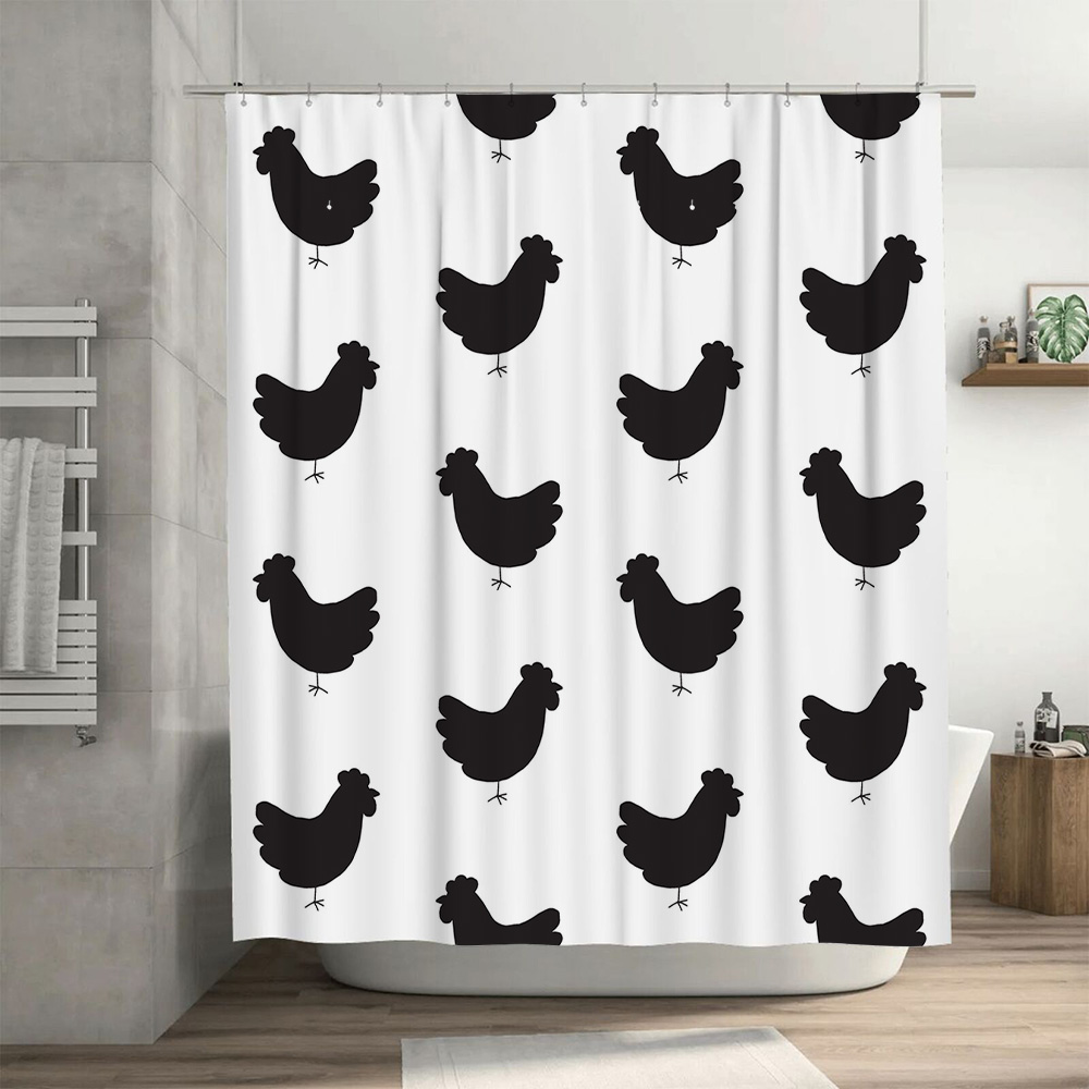 waterproof shower curtain feat - Home Bathroom Design Ideas ulasan dan harga