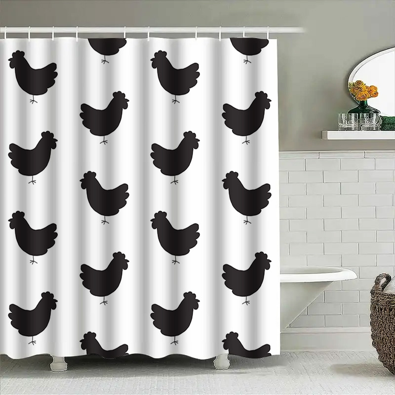 waterproof shower curtain feat - Home Bathroom Design Ideas ulasan dan harga