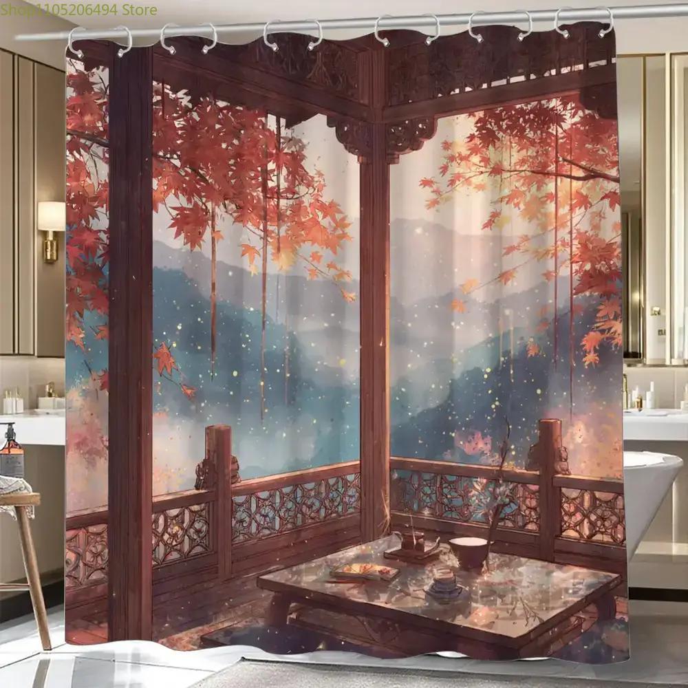 Chinese Autumn Pavilion Shower - Home Bathroom Design Ideas ulasan dan harga