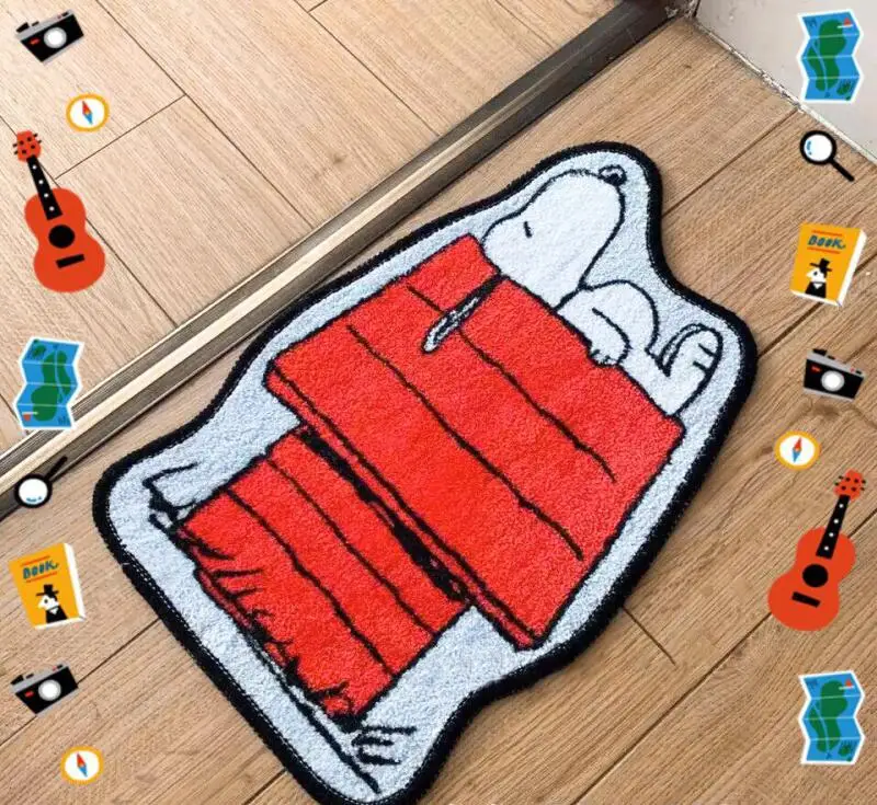 Cute Snoopy Cartoon Floor Mat  - Home Goods Bathroom Mats ulasan dan harga
