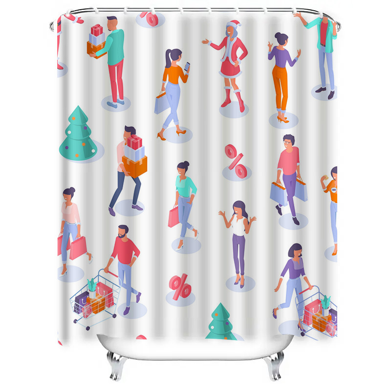 TU Shopping Lovers Shower Curt - Home Bathroom Design Ideas ulasan dan harga