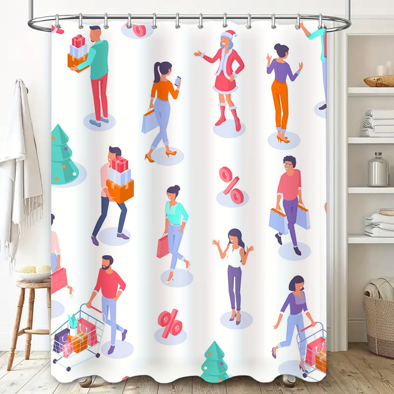 TU Shopping Lovers Shower Curt - Home Bathroom Design Ideas ulasan dan harga