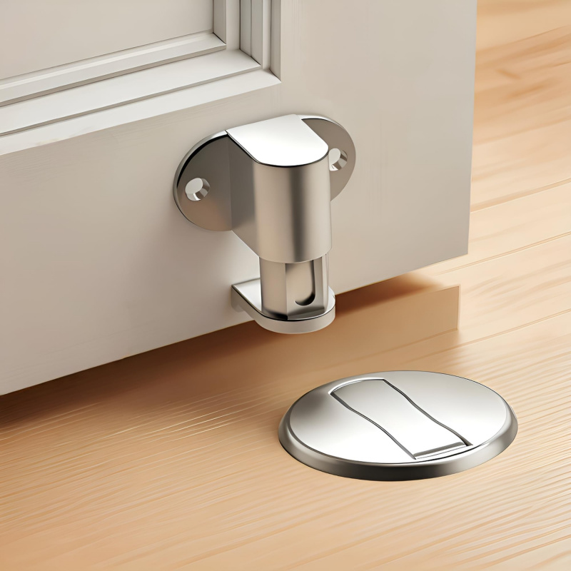 Adjustable Door Stop Punch-fre - Home Bathroom Fittings ulasan dan harga