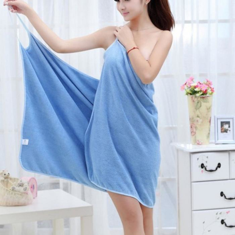 Women Wearable Robes Bath Towe - Home Bathroom With Sauna ulasan dan harga