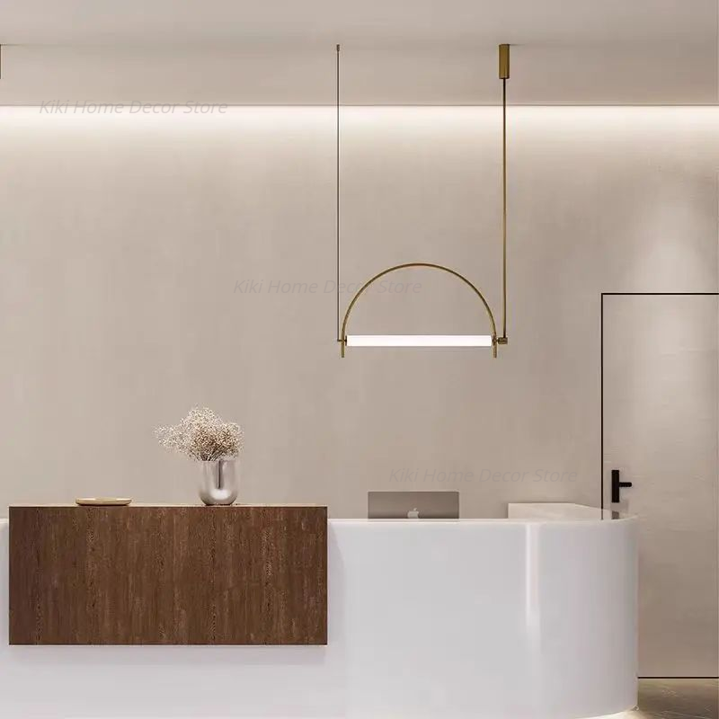 Italian designer Arc pendant l - Home Bathroom Lighting Design ulasan dan harga