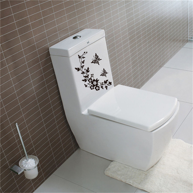 Butterfly Flower Vine Bathroom - Home Bathroom Wallpaper ulasan dan harga