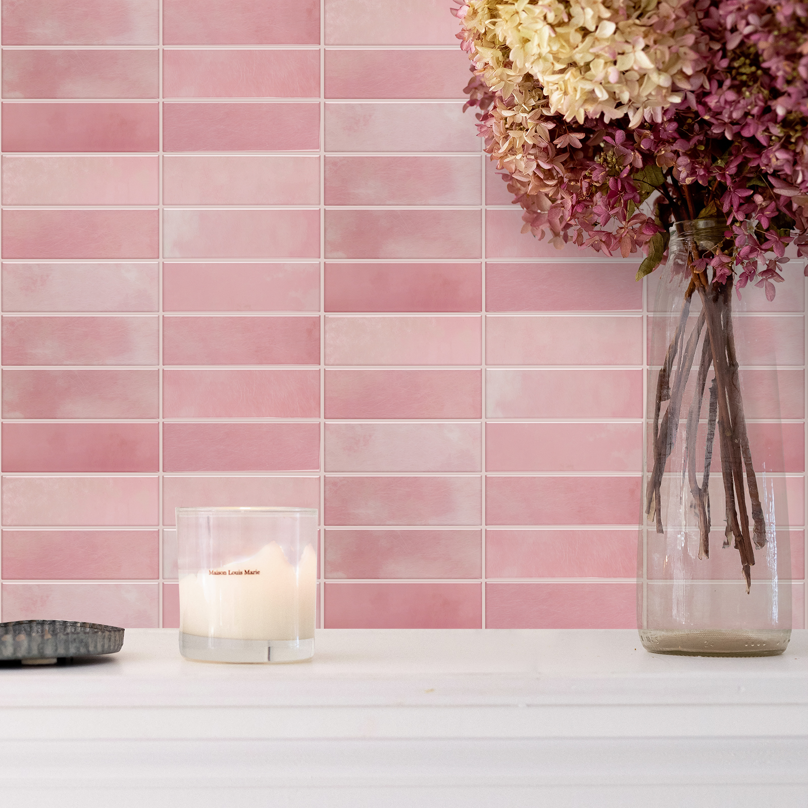 10 PCS Modern Peel And Stick B - Home Bathroom Wallpaper ulasan dan harga