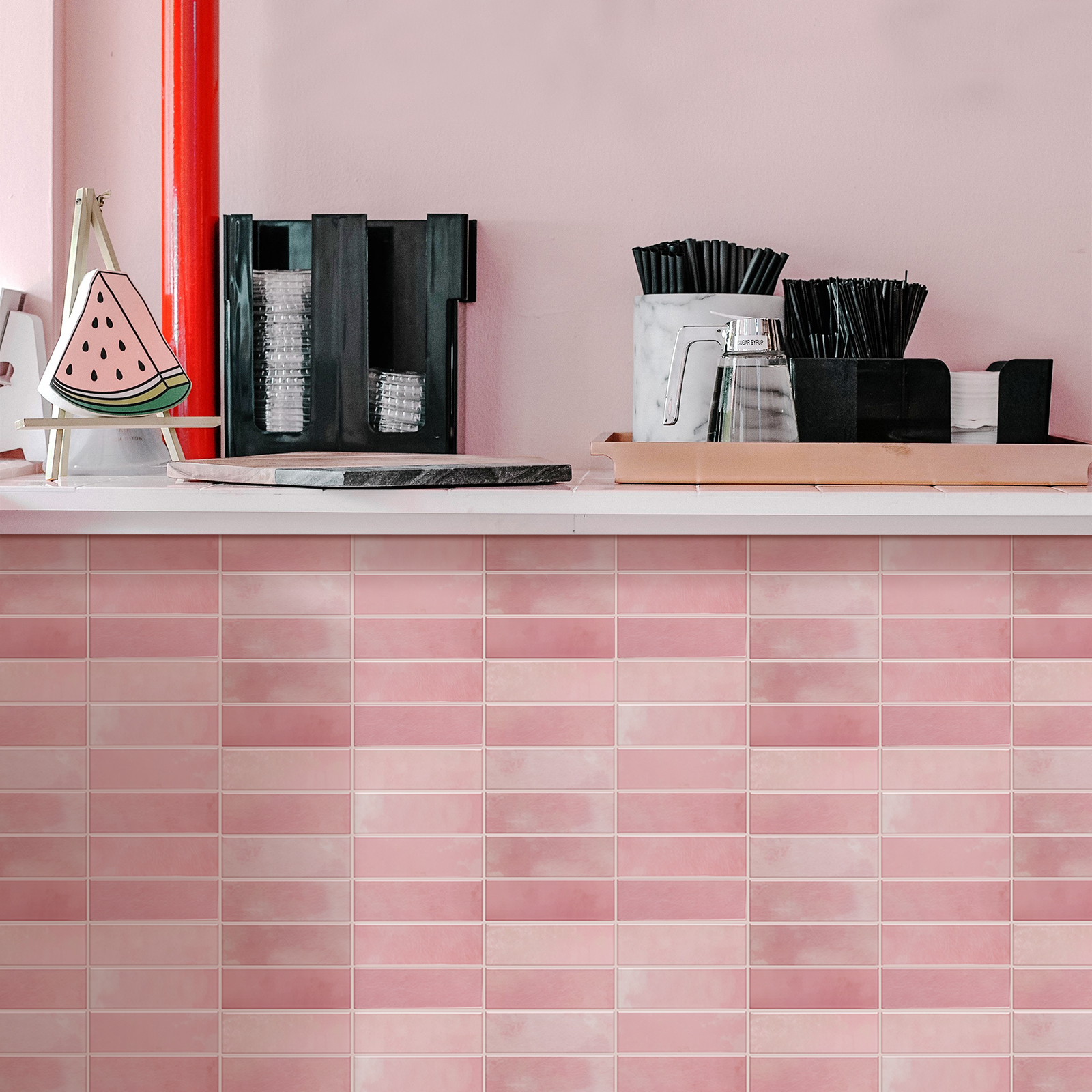 10 PCS Modern Peel And Stick B - Home Bathroom Wallpaper ulasan dan harga