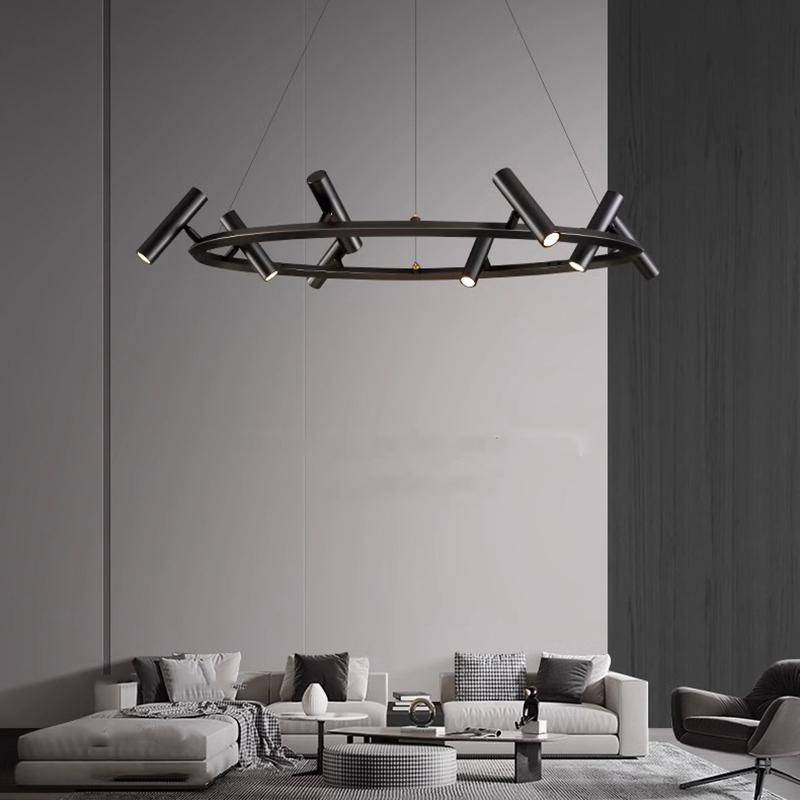Modern Creative Round LED Pend - Home Bathroom Lighting Design ulasan dan harga