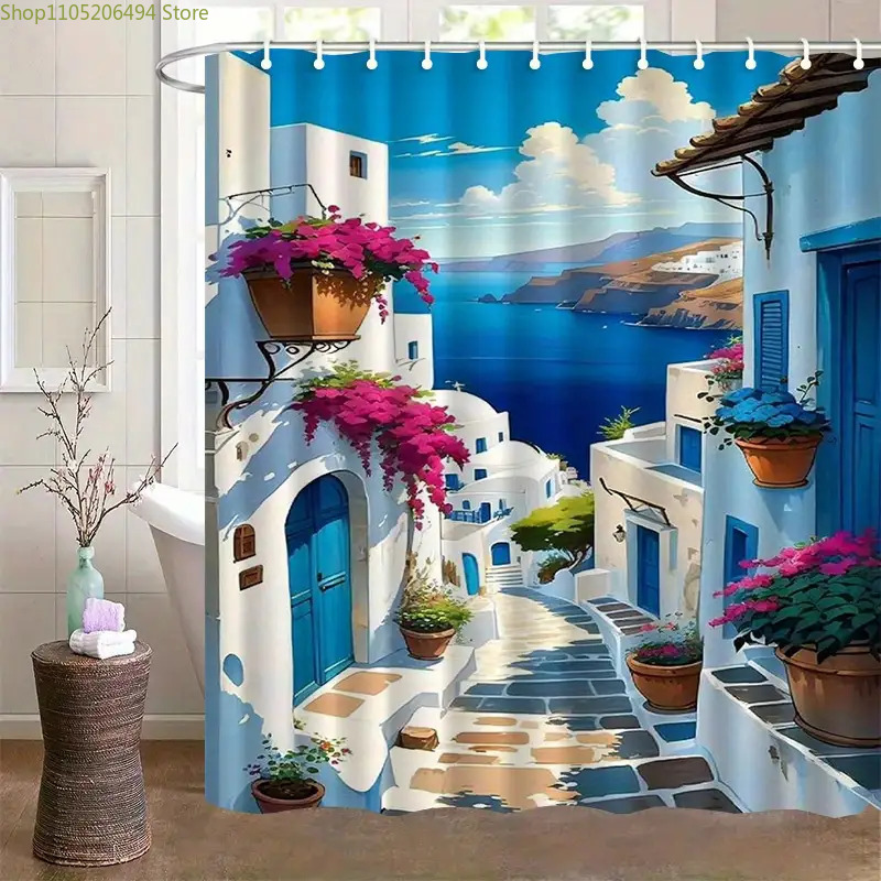 Santorini Greek Island Shower  - Home Bathroom Design Ideas ulasan dan harga
