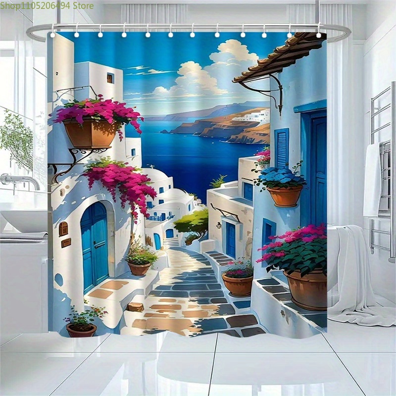 Santorini Greek Island Shower  - Home Bathroom Design Ideas ulasan dan harga
