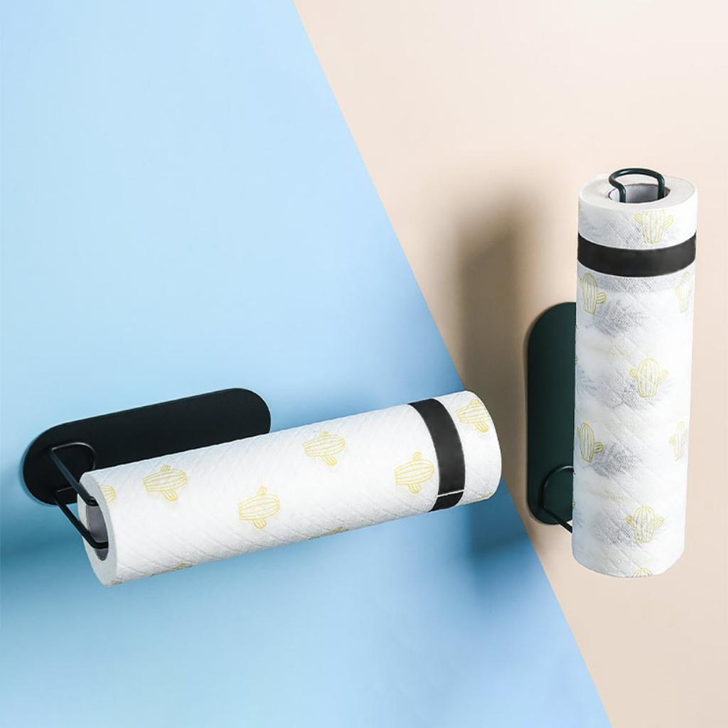 Wall Mounted Paper Holder Towe - Home Bathroom Paper Towel Holder ulasan dan harga