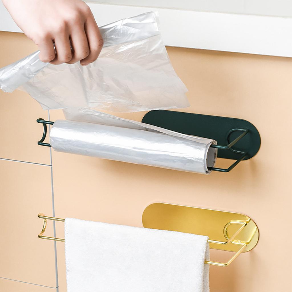 Wall Mounted Paper Holder Towe - Home Bathroom Paper Towel Holder ulasan dan harga